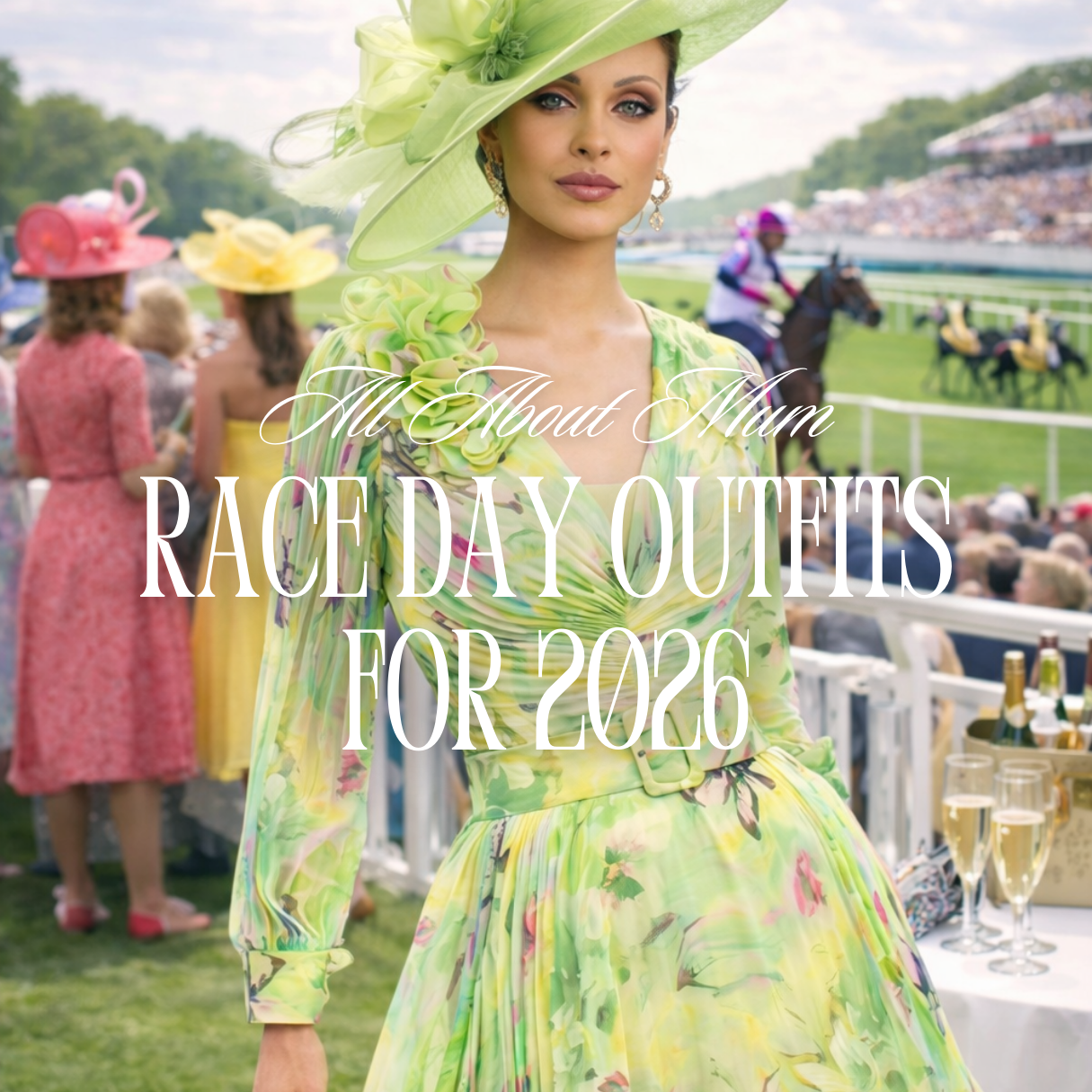 designer dresses for races Race Day Outfits 2026 – All About Mum REVERSIBLE HALTER VINTAGE SILK 1950s christmas Wrap dress Size:SZ 14