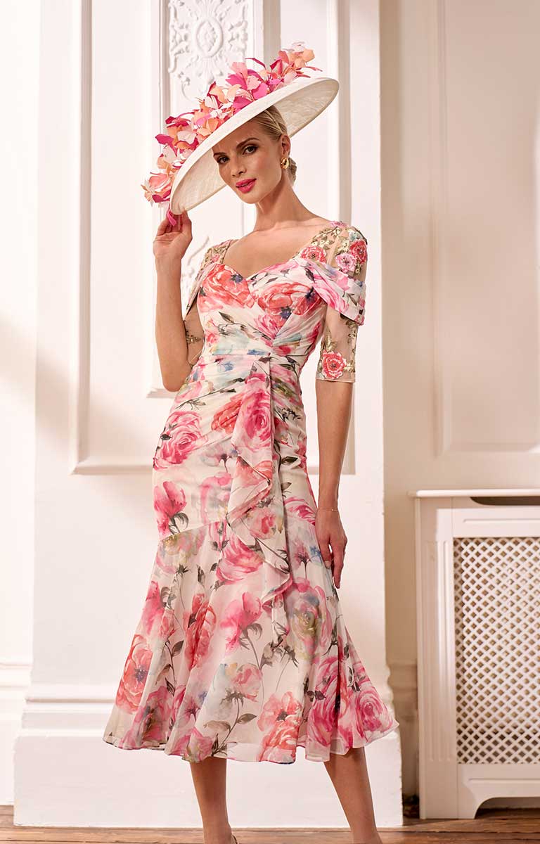 John Charles 66629B - Peony Dress