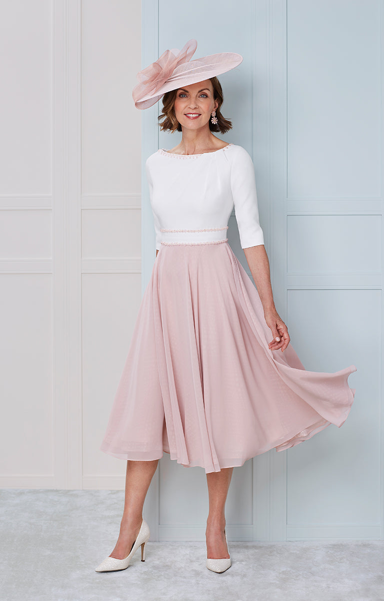 John Charles 66314 - Ivory / Rose