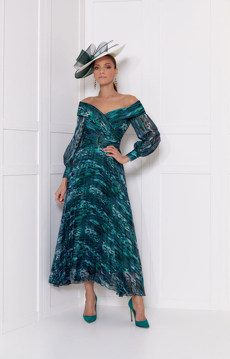 John Charles 29158 - Peacock Dress