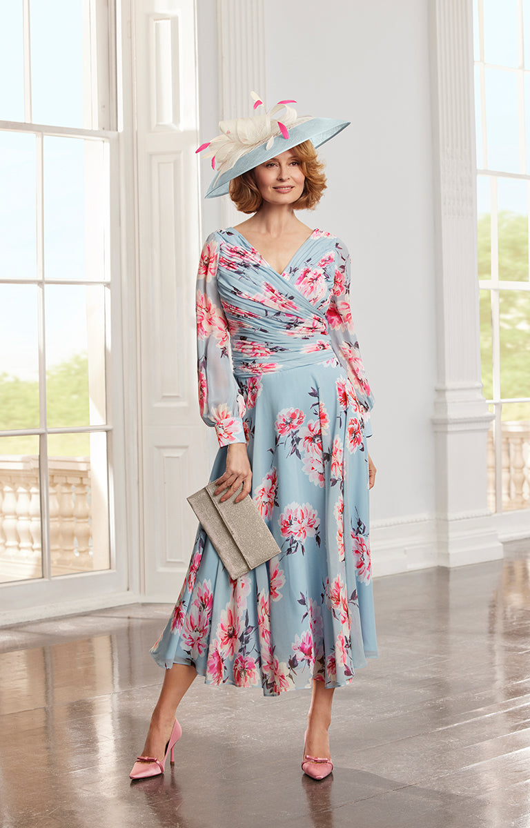 Couture Club, Jacquard Print Tea Dress, 5G111