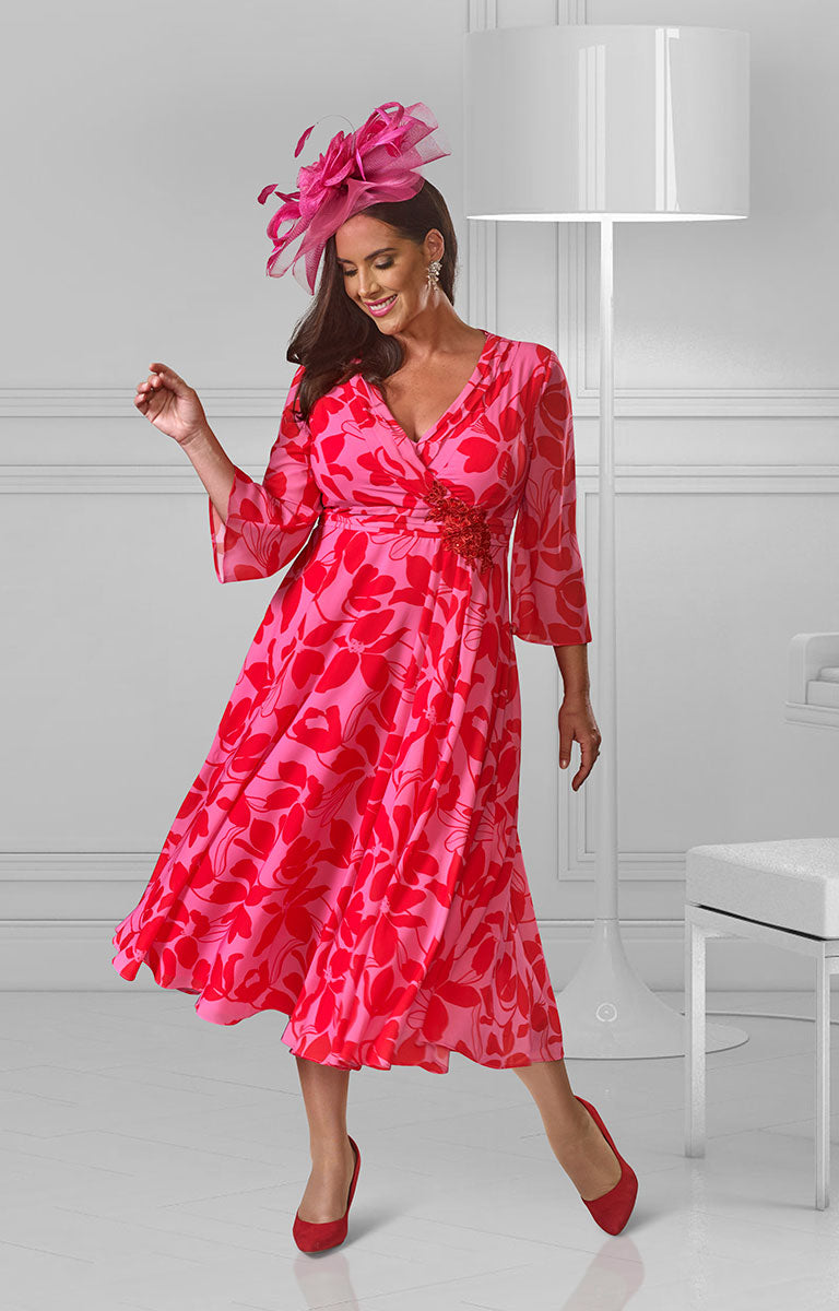 Dressed Up By Veromia DU583 Pink / Red