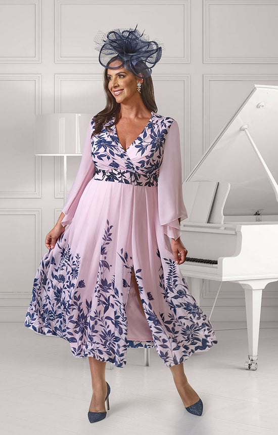 Dressed Up By Veromia DU586 - Pale Pink / Navy