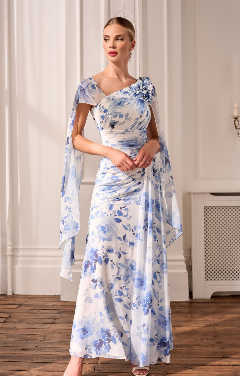 John Charles 29207 - Blue Rose Dress