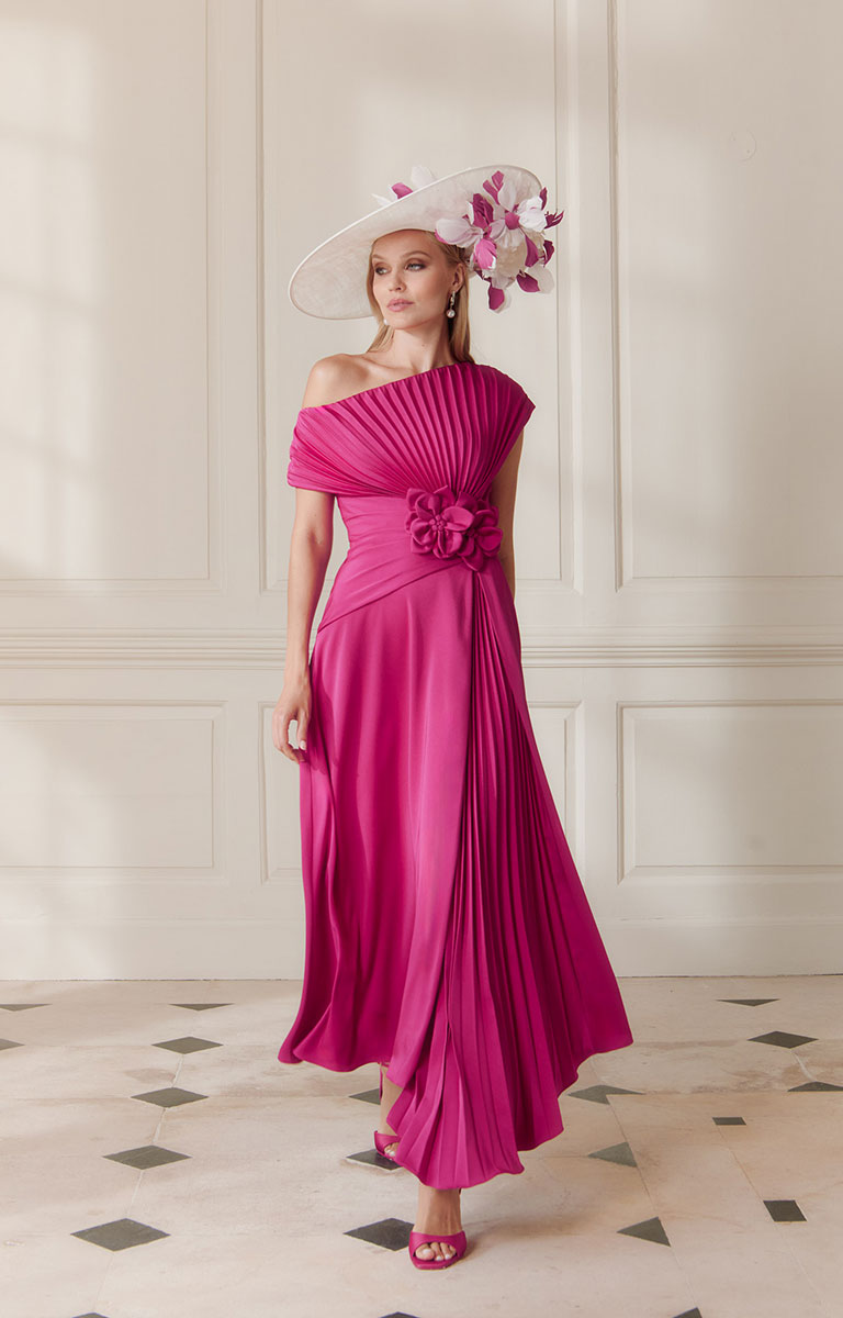 John Charles 66710 - Ruby Pink Dress