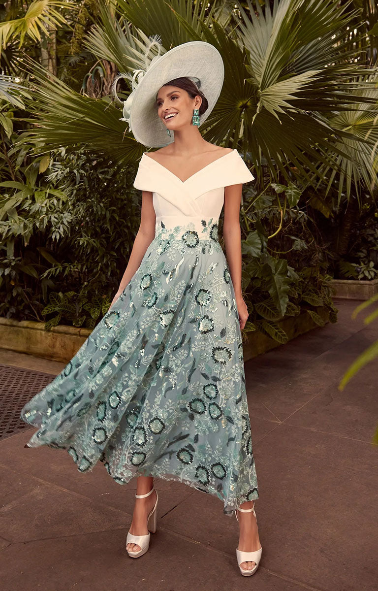 Floral Mother Of The Bride Outfit Size 22 Plus Size Bandeau Floral